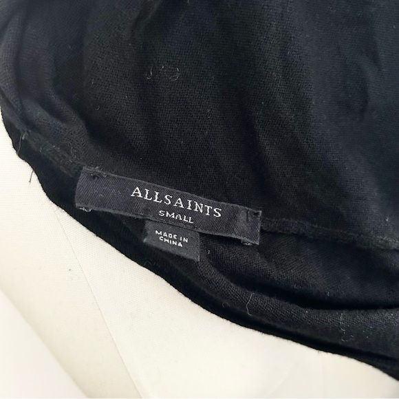 All Saints Black Off The Shoulder Sweater  Dress - Picture 5 of 5